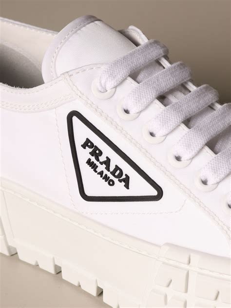 prada milano white shoes|original prada shoes.